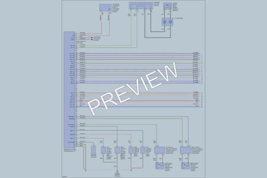 2003 MercedesBenz S500 Supplemental Restraints wiring diagram preview