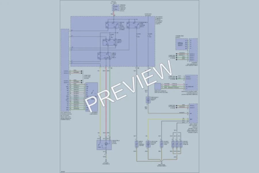 2003 MercedesBenz S500 Wiper Washer wiring diagram preview