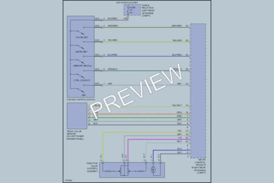 2003 MercedesBenz SLK320 Cruise Control wiring diagram preview
