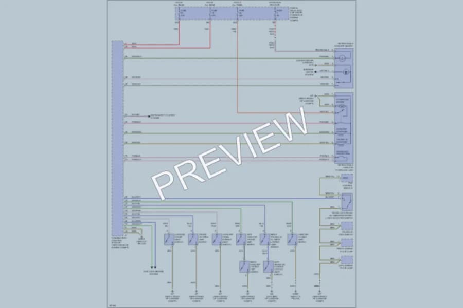 2003 MercedesBenz SLK320 Power Top Sunroof wiring diagram preview
