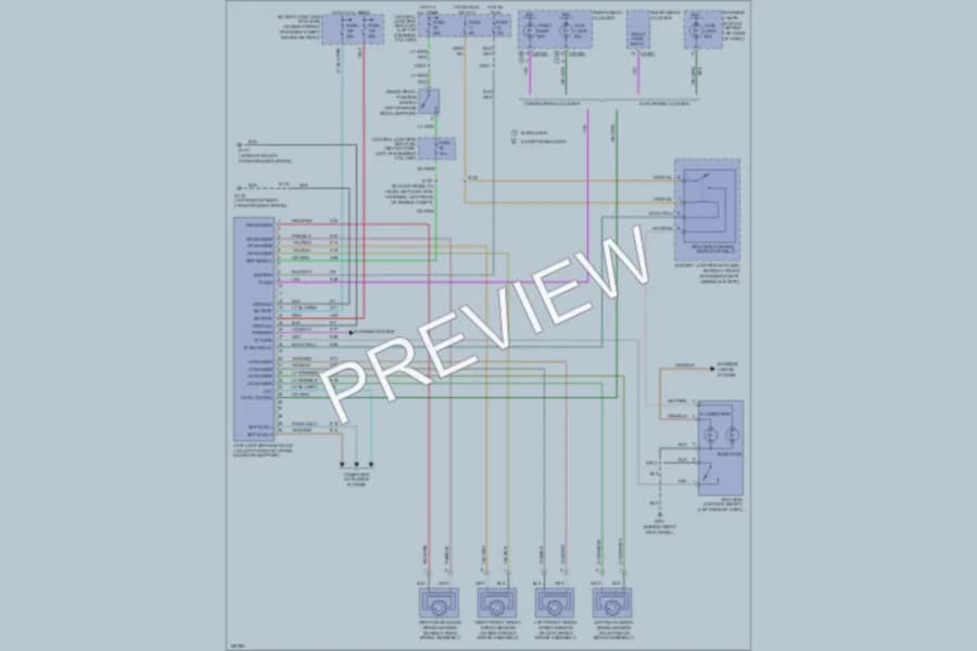 2003 Mercury GrandMarquis Anti Lock Brakes wiring diagram preview