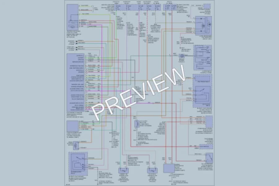 2003 Mercury Marauder Air Conditioning wiring diagram preview