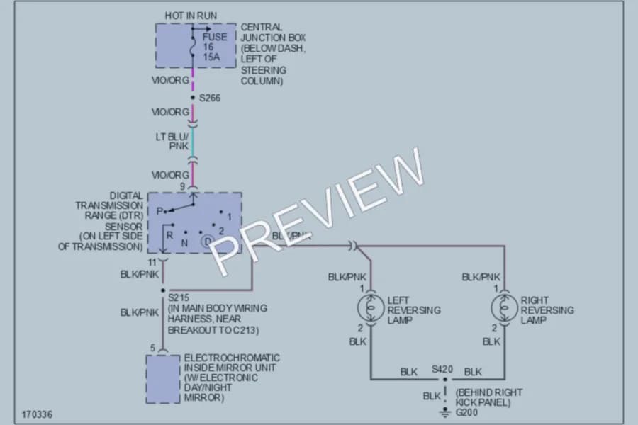 2003 Mercury Marauder Exterior Lights wiring diagram preview