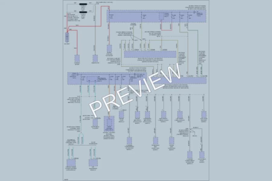 2003 Mercury Marauder Power Distribution wiring diagram preview