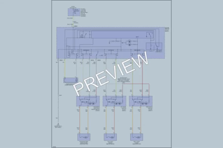 2003 Mercury Marauder Power Windows wiring diagram preview