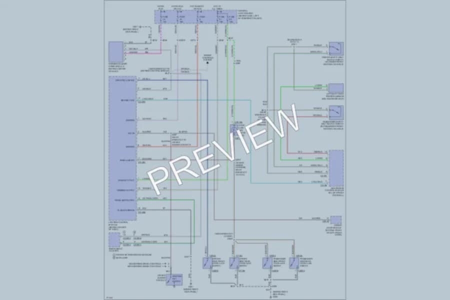 2003 Mercury Marauder Warning Systems wiring diagram preview