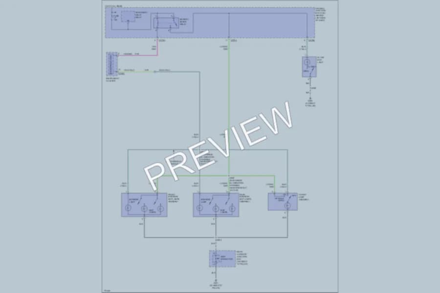 2003 Mercury Mountaineer Interior Lights wiring diagram preview