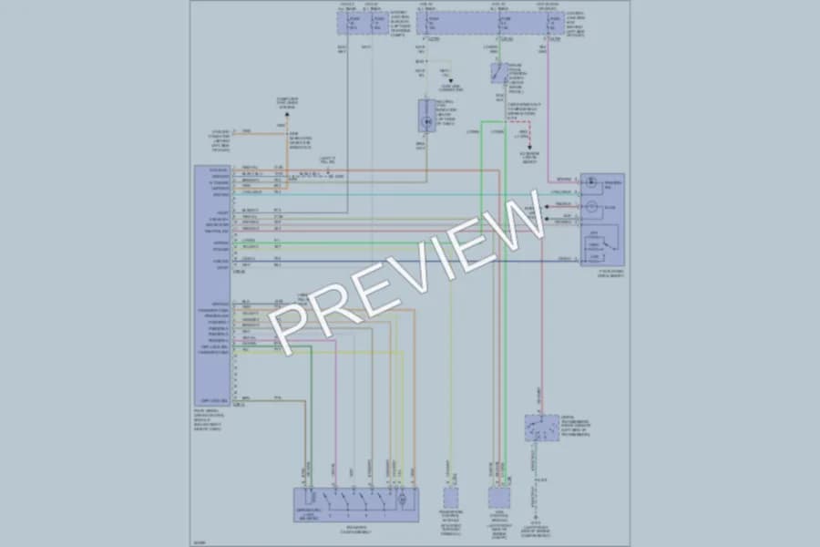 2003 Mercury Mountaineer Transmission wiring diagram preview