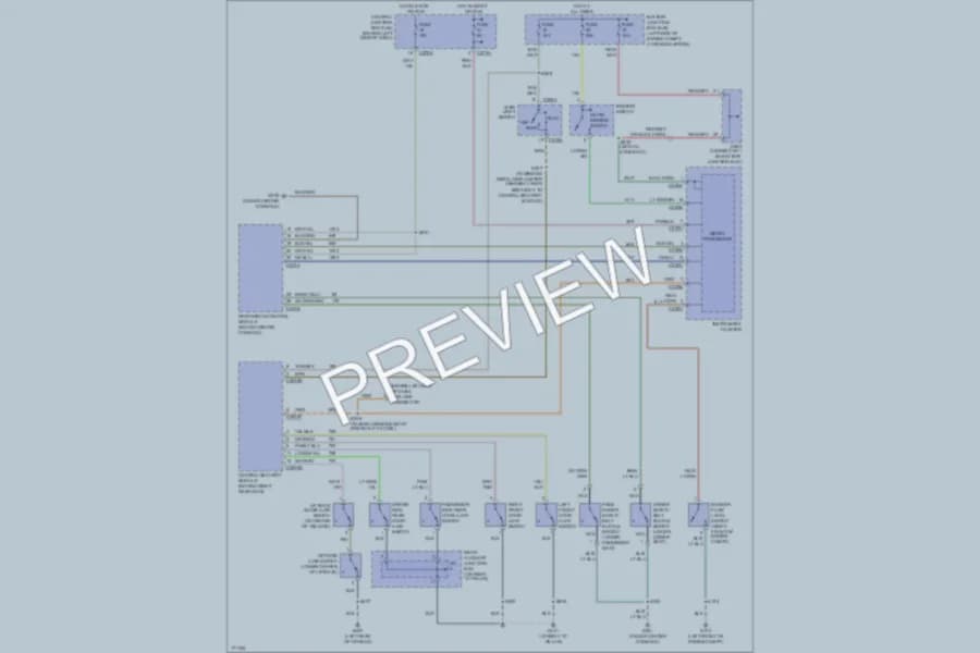 2003 Mercury Mountaineer Warning Systems wiring diagram preview
