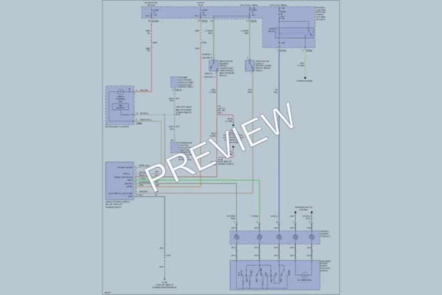 2003 Mercury Sable Cruise Control wiring diagram preview
