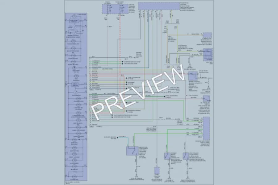 2003 Mercury Sable Instrument Cluster wiring diagram preview