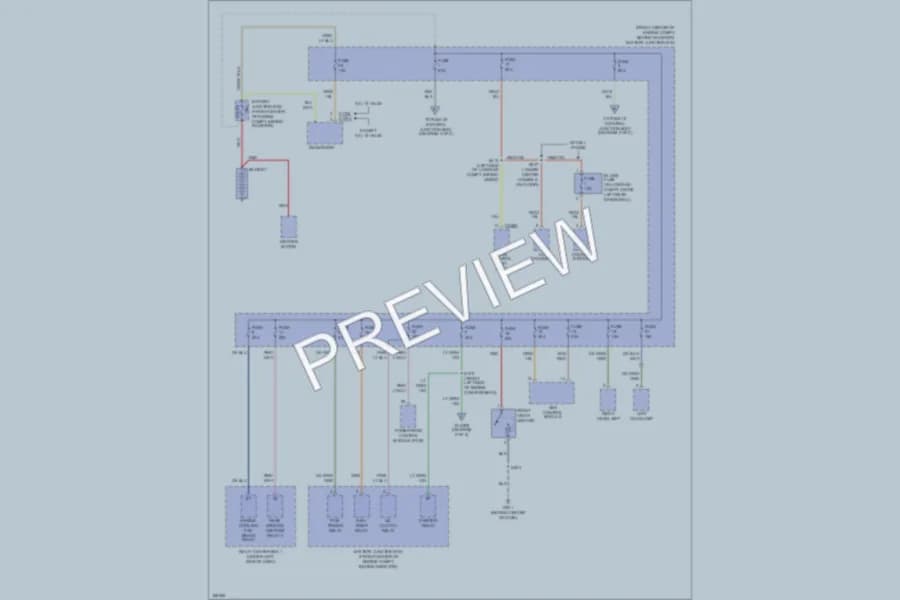 2003 Mercury Sable Power Distribution wiring diagram preview