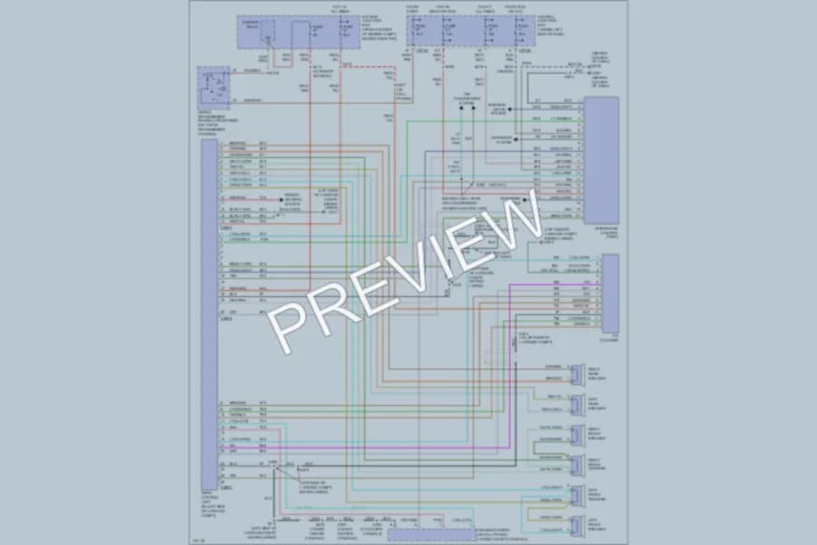 2003 Mercury Sable Radio wiring diagram preview