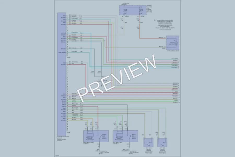 2003 Mercury Sable Supplemental Restraints wiring diagram preview