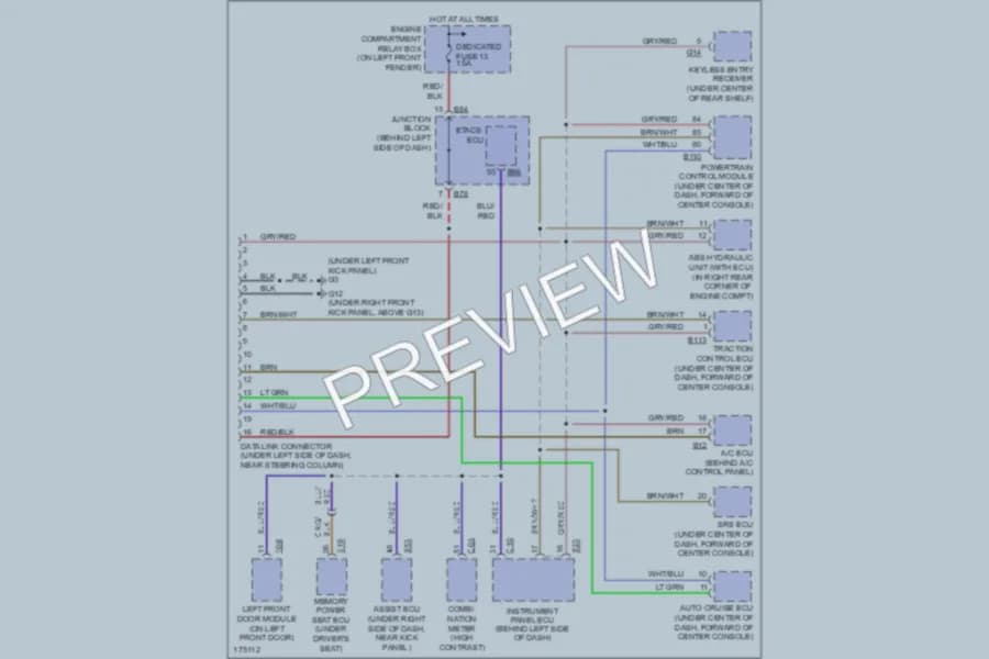 2003 Mitsubishi Diamante Computer Data Lines wiring diagram preview