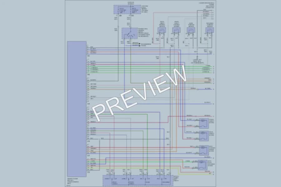 2003 Mitsubishi Diamante Memory Systems wiring diagram preview
