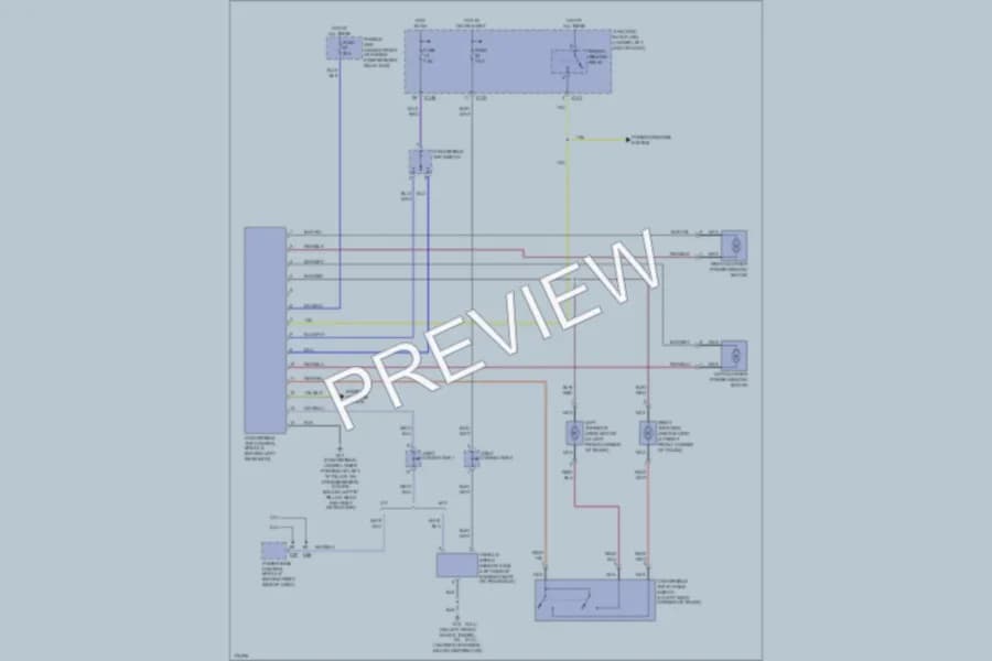 2003 Mitsubishi Eclipse Power Top Sunroof wiring diagram preview