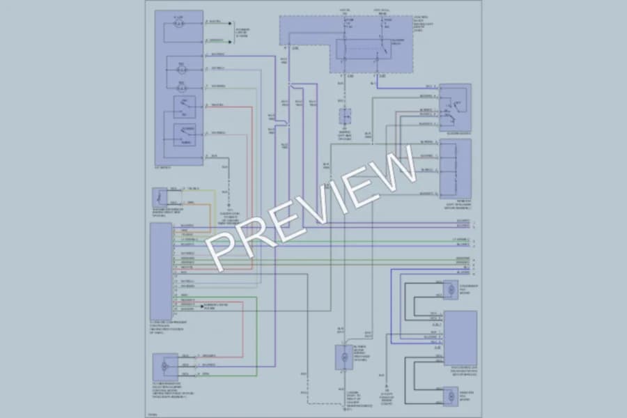 2003 Mitsubishi Galant Air Conditioning wiring diagram preview