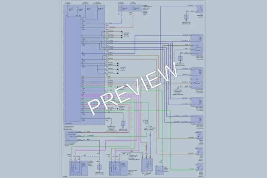 2003 Mitsubishi Galant Power Door Locks wiring diagram preview