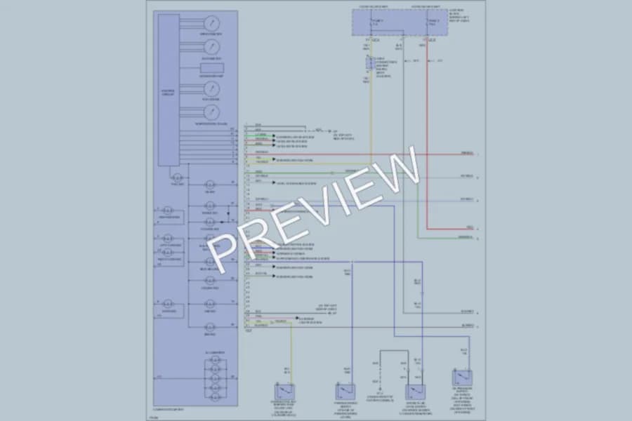 2003 Mitsubishi Lancer Instrument Cluster wiring diagram preview