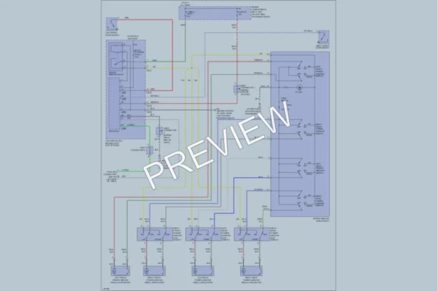 2003 Mitsubishi LancerEvolution Power Windows wiring diagram preview