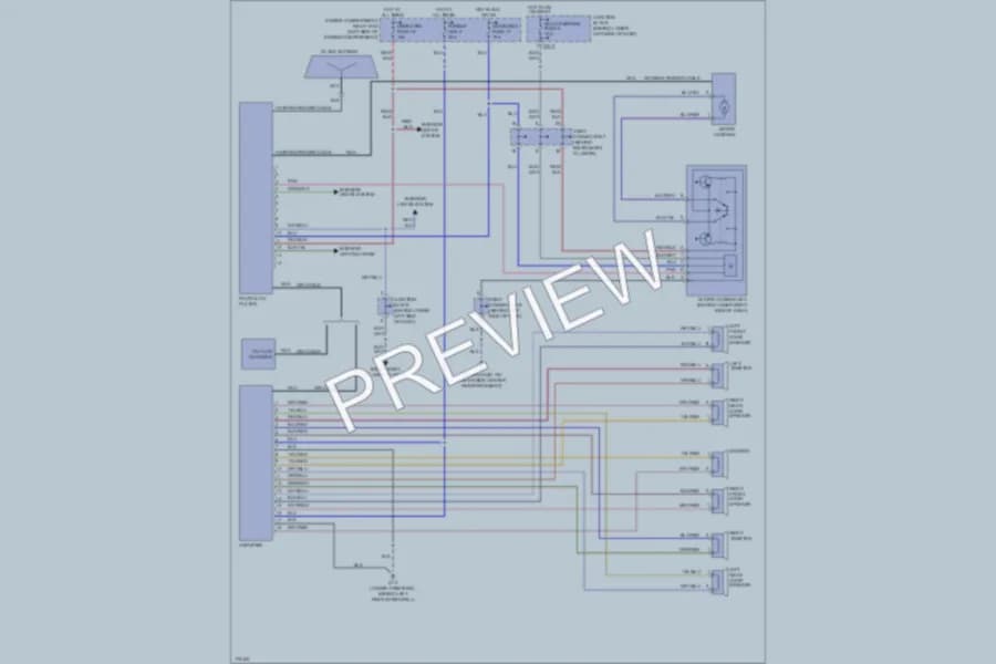 2003 Mitsubishi Montero Radio wiring diagram preview