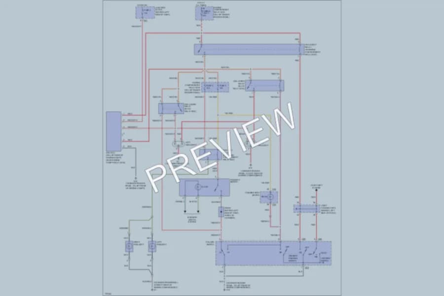 2003 Mitsubishi MonteroSport Headlights wiring diagram preview