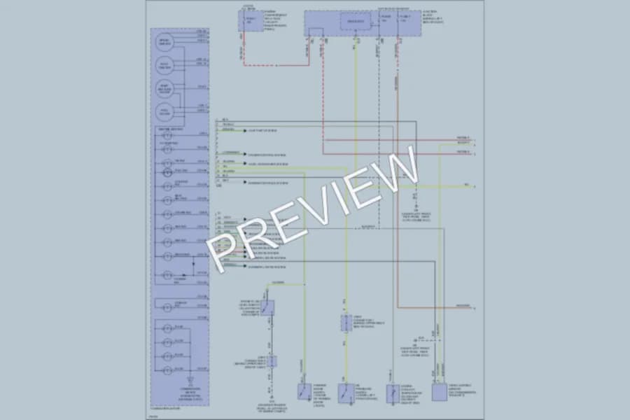 2003 Mitsubishi MonteroSport Instrument Cluster wiring diagram preview