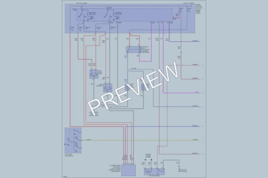 2003 Mitsubishi Outlander Headlights wiring diagram preview