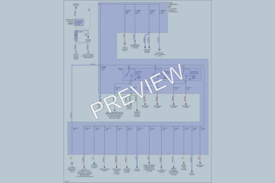 2003 Mitsubishi Outlander Power Distribution wiring diagram preview