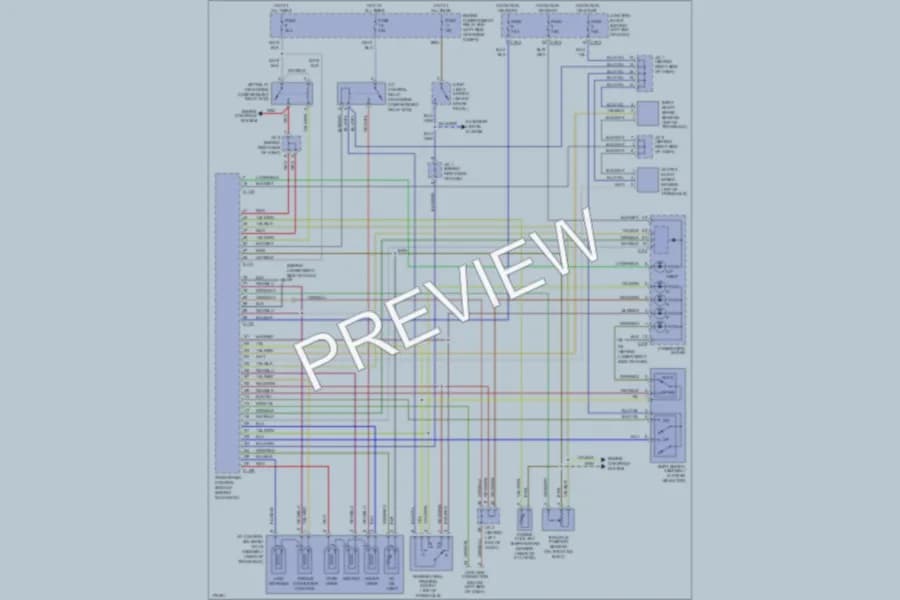 2003 Mitsubishi Outlander Transmission wiring diagram preview