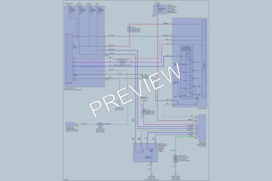 2003 Mitsubishi Outlander Wiper Washer wiring diagram preview