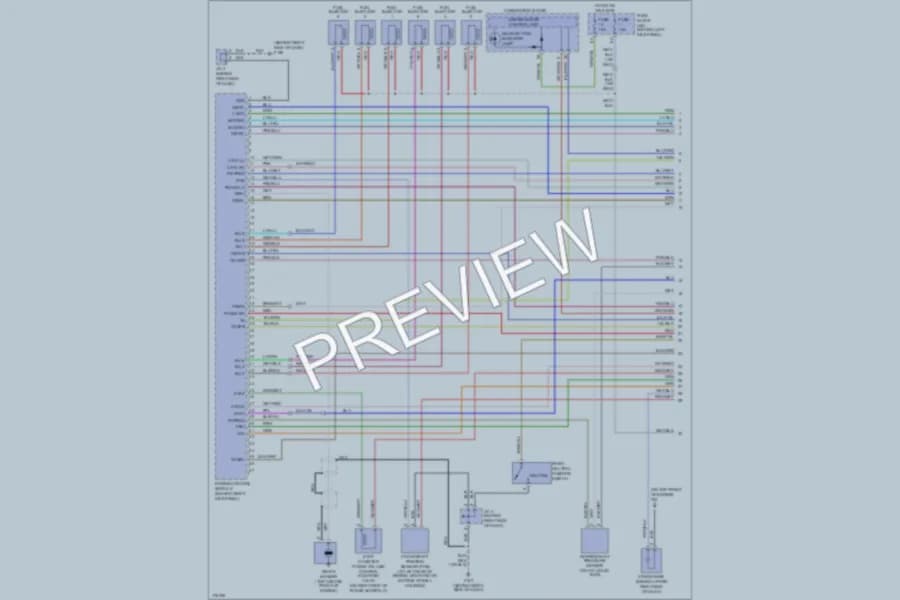 2003 Nissan 350Z Engine Performance wiring diagram preview