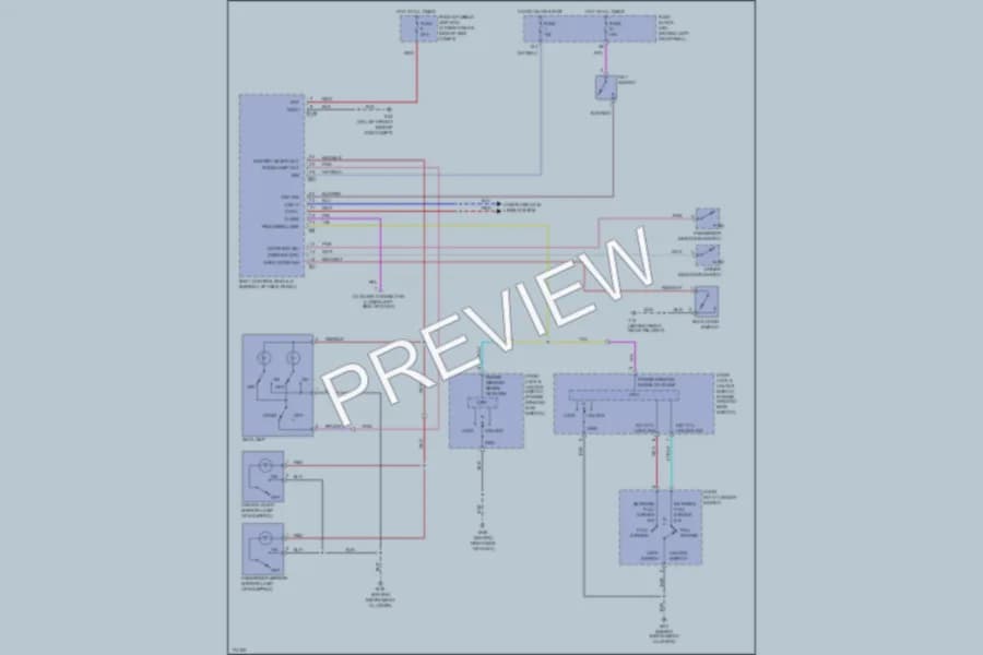 2003 Nissan 350Z Interior Lights wiring diagram preview