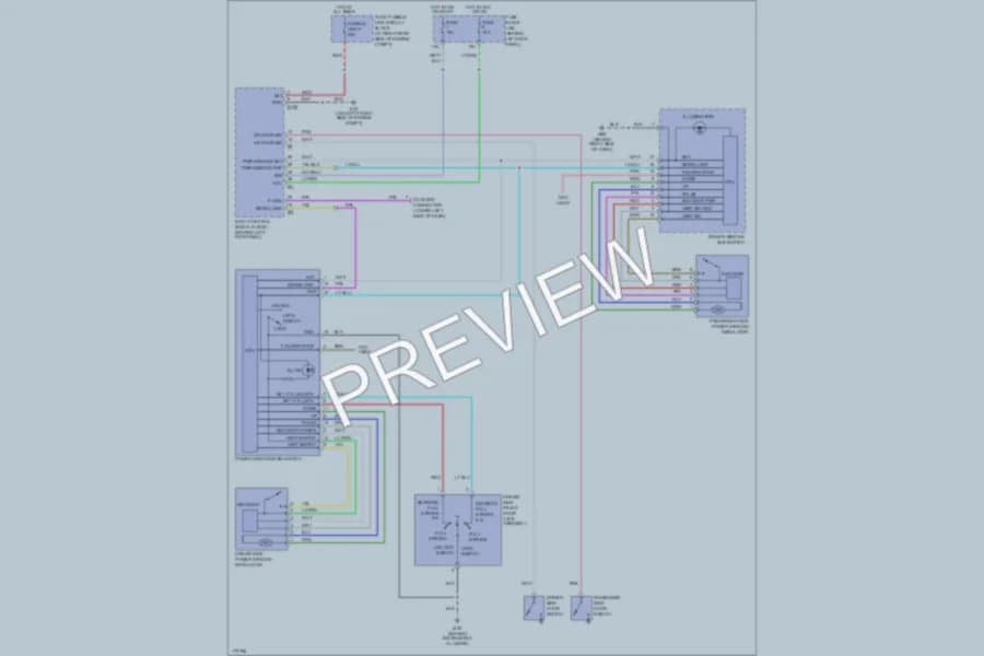 2003 Nissan 350Z Power Windows wiring diagram preview