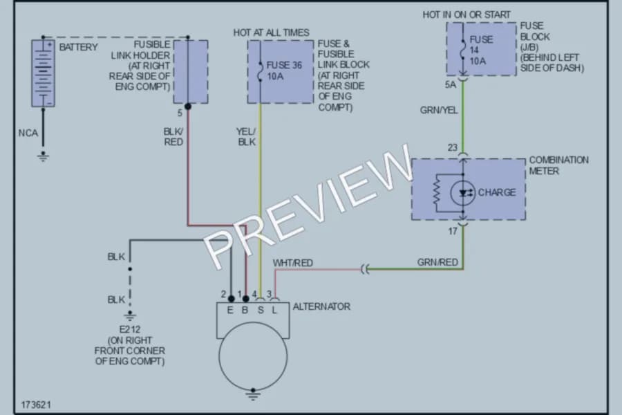 2003 Nissan 350Z Starting Charging wiring diagram preview