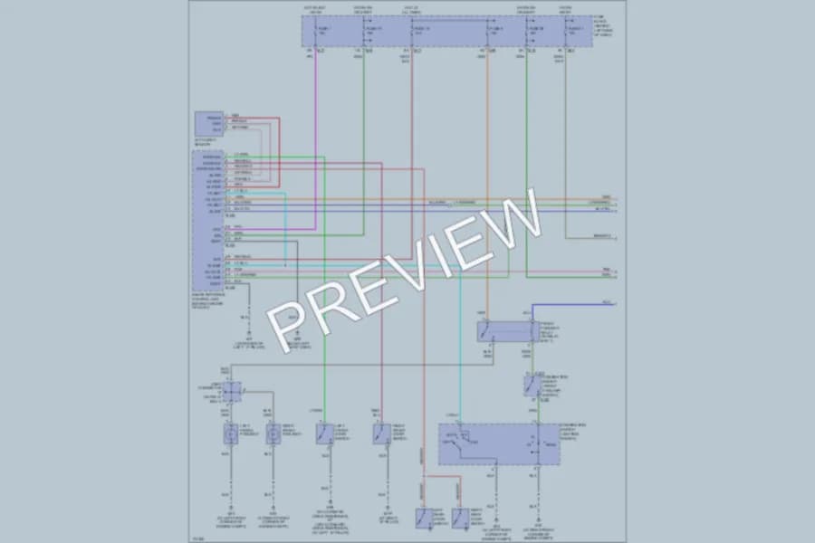 2003 Nissan Maxima Headlights wiring diagram preview