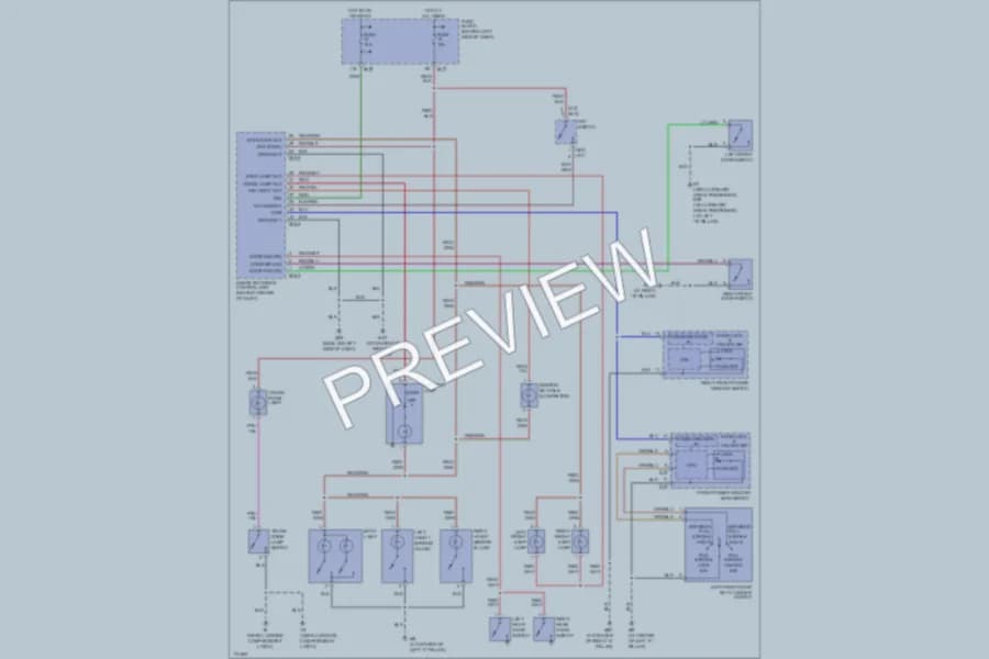 2003 Nissan Maxima Interior Lights wiring diagram preview