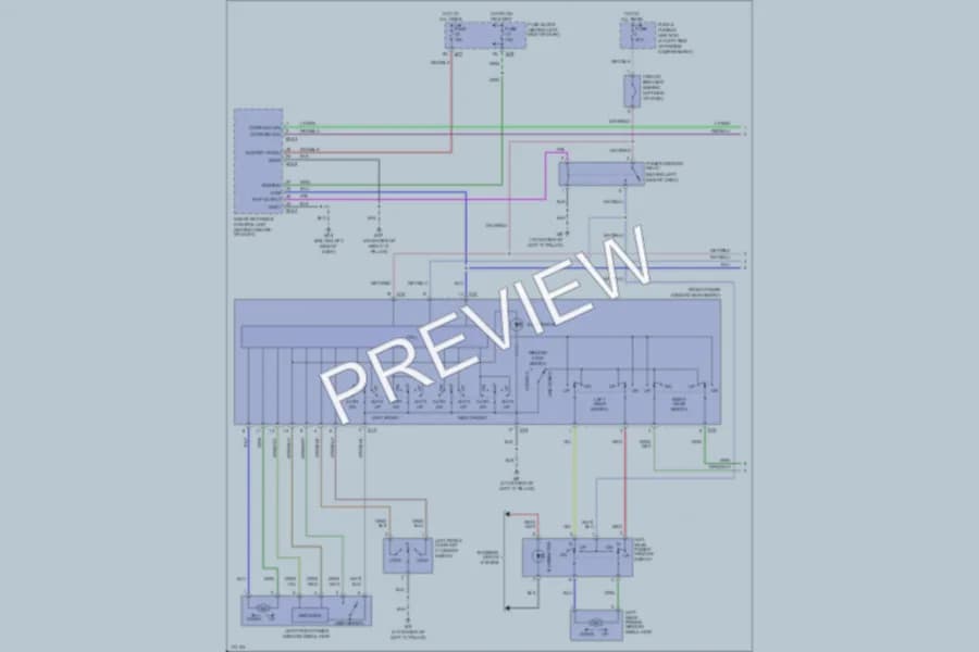 2003 Nissan Maxima Power Windows wiring diagram preview