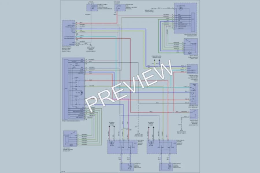 2003 Nissan Murano Power Windows wiring diagram preview
