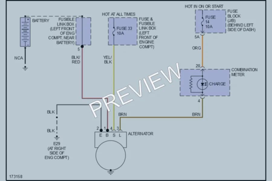 2003 Nissan Murano Starting Charging wiring diagram preview