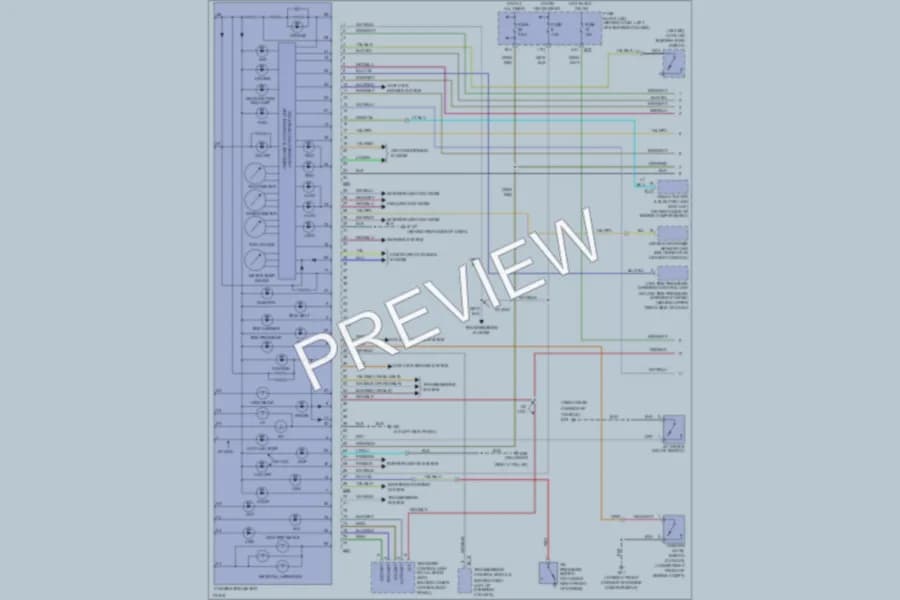 2003 Nissan Pathfinder Instrument Cluster wiring diagram preview