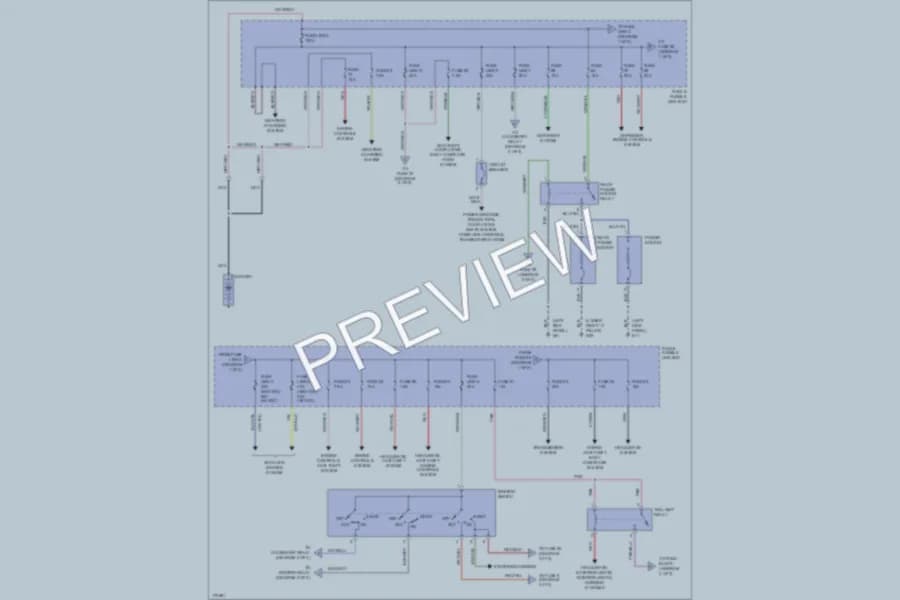 2003 Nissan Pathfinder Power Distribution wiring diagram preview