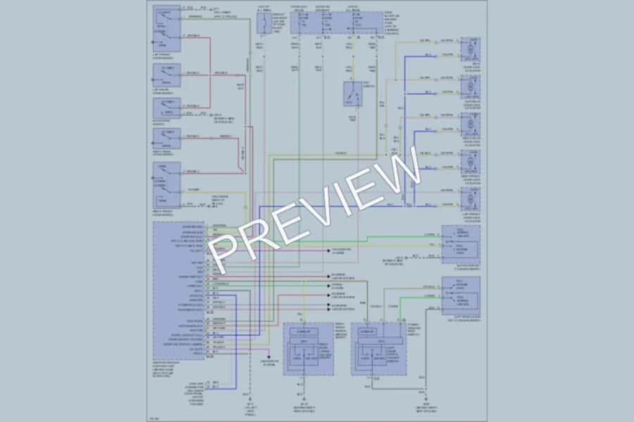 2003 Nissan Pathfinder Power Door Locks wiring diagram preview