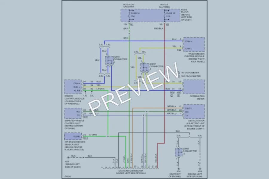 2003 Nissan Sentra Computer Data Lines wiring diagram preview