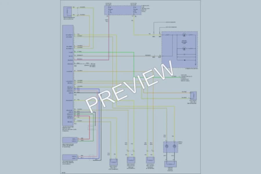 2003 Nissan Sentra Supplemental Restraints wiring diagram preview