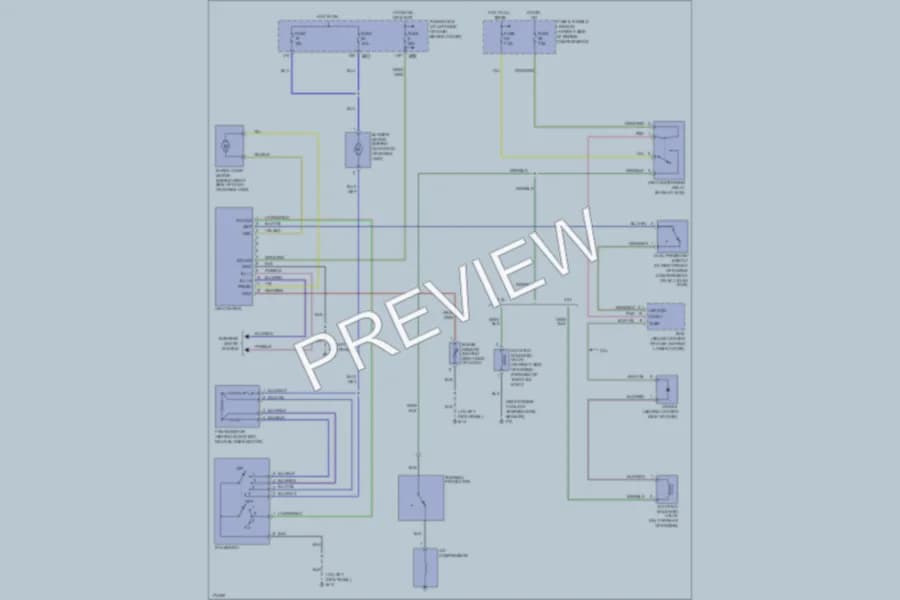 2003 Nissan Xterra Air Conditioning wiring diagram preview