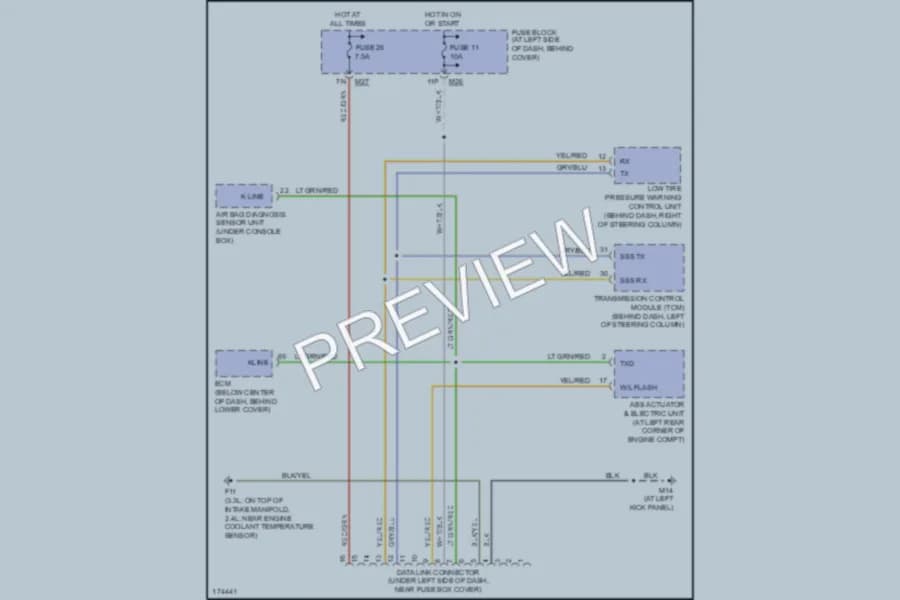 2003 Nissan Xterra Computer Data Lines wiring diagram preview