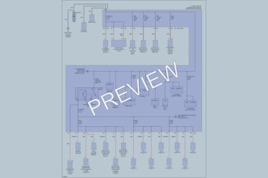 2003 Oldsmobile Aurora Power Distribution wiring diagram preview