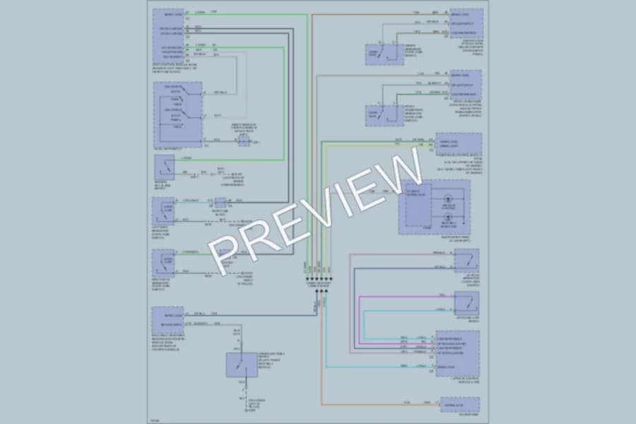 2003 Oldsmobile Bravada Warning Systems wiring diagram preview
